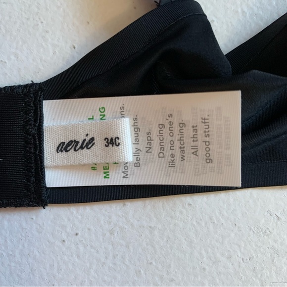 Smoothez by Aerie Lightweight Black Unlined Sheer Underwire Bra 34C NWT - Picture 11 of 13